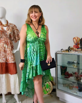 Palm Resort Collection by Angelina Hi Low Maxidress