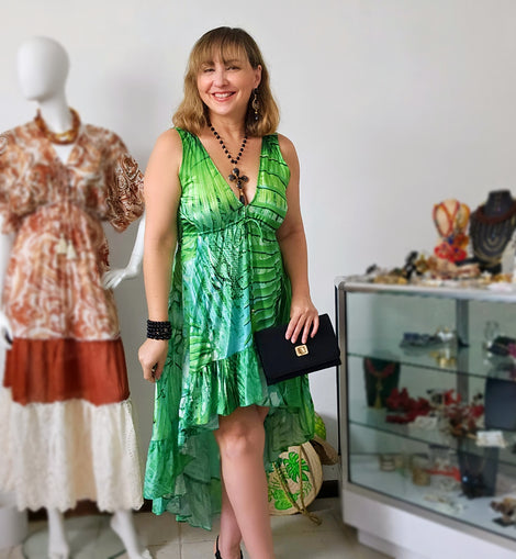 Palm Resort Collection by Angelina Hi Low Maxidress