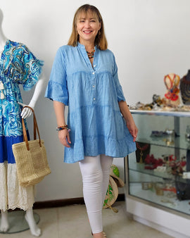 Túnica Boho Essence 100% Algodón
