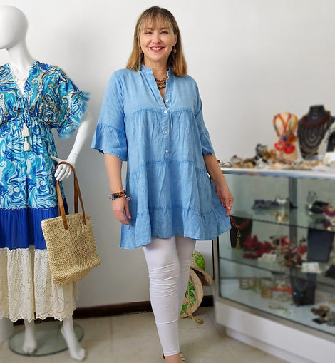 Túnica Boho Essence 100% Algodón