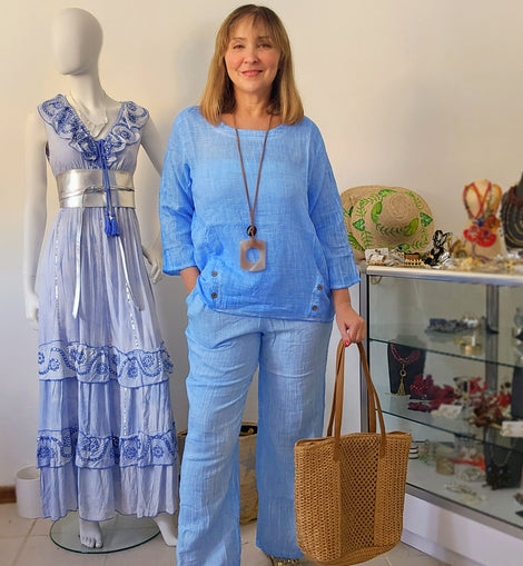 Set Azure Chic | Conjunto de 2 Piezas