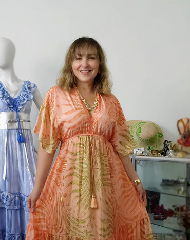 Vestido Seda Boho Luxe