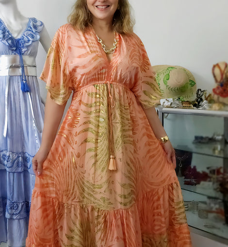 Vestido Seda Boho Luxe