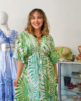 Vestido Seda Boho Luxe