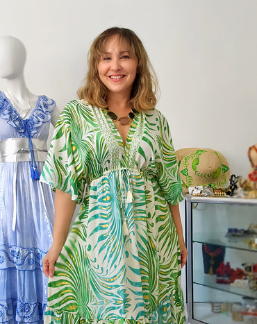 Vestido Seda Boho Luxe