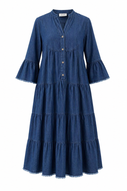 Vestido Midi Mahón Índigo 100% Algodón – Suelto & Atemporal