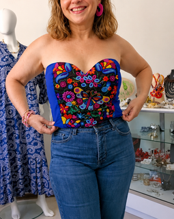 Corset Artesanal Bordado