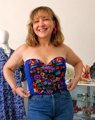Corset Artesanal Bordado
