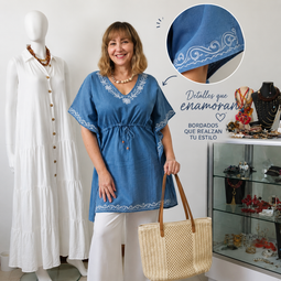 Kaftan Bordado Alma Bohemia