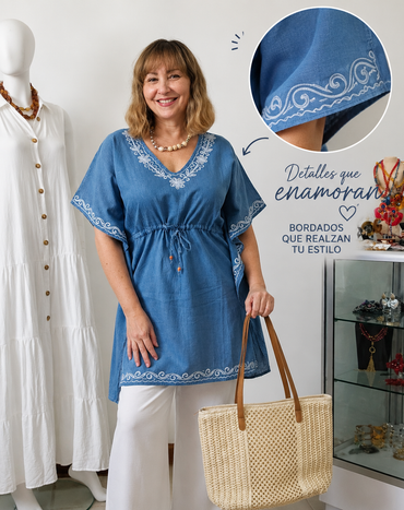 Kaftan Bordado Alma Bohemia