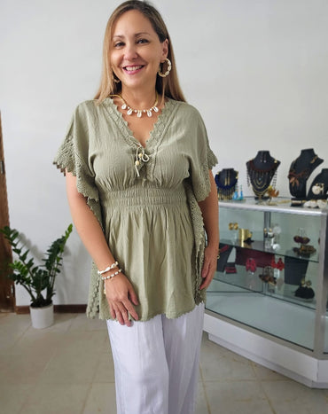 Kaftan Crochet tunic