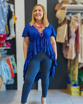 Arya Hi Low Ruffles Top Angelina