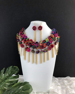 Floral Rainbow Palmilla Necklace