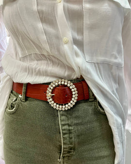 Pearl & Cristals Buckle Belt
