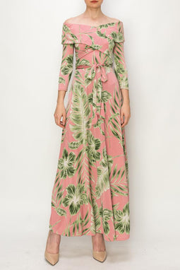Mauve Palm Maxidress