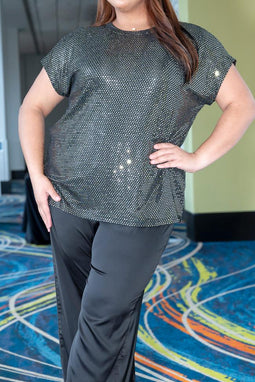 Sequins tunic blouse