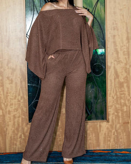 Chocolate Sparkle Pants set