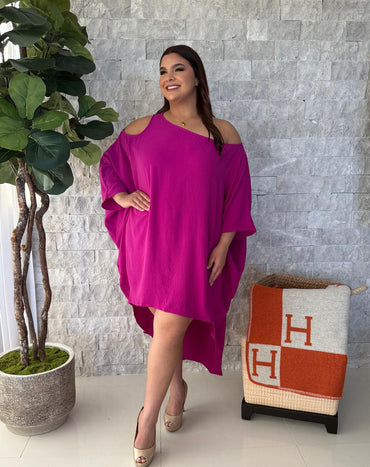 Helen Hi low Cold Shoulder Tunic dress