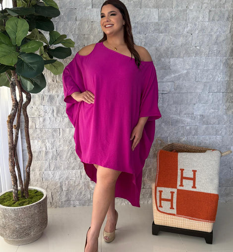 Helen Hi low Cold Shoulder Tunic dress
