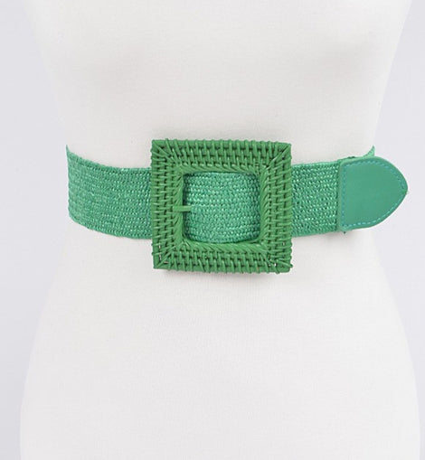 Raffia Elastic belt