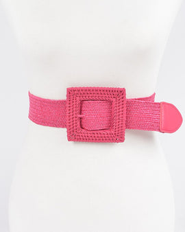 Raffia Elastic belt