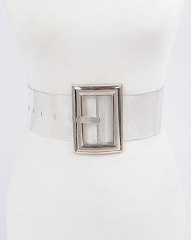 Clear Buckle Belt