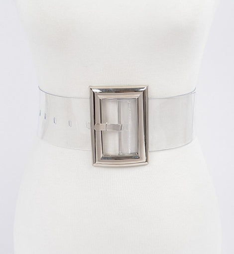 Clear Buckle Belt