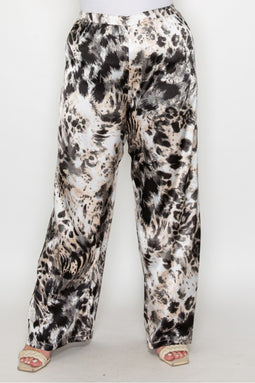 Animal Print Wide leg pants