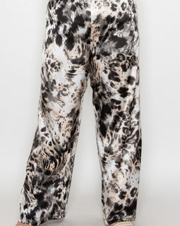 Animal Print Wide leg pants
