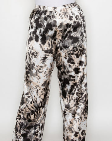 Animal Print Wide leg pants