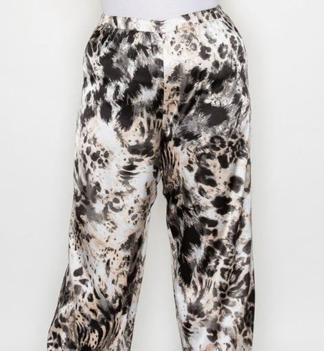 Animal Print Wide leg pants