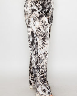 Animal Print Wide leg pants