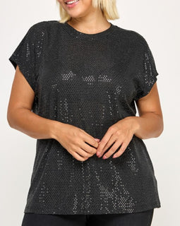 Sequins tunic blouse