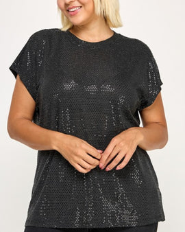 Sequins tunic blouse