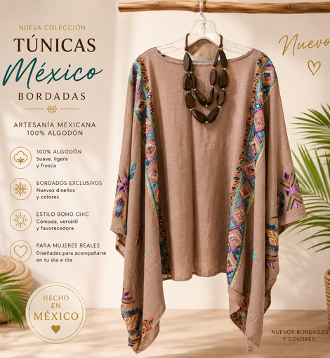 Tunica Boho Azteca
