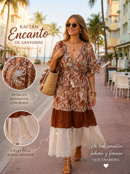 Kaftán Encanto de Santorini