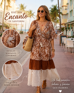Kaftán Encanto de Santorini
