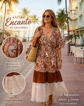 Kaftán Encanto de Santorini