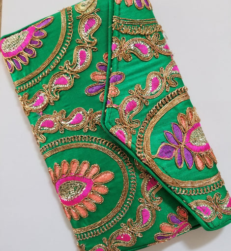 Paisley Embroidery Clutch
