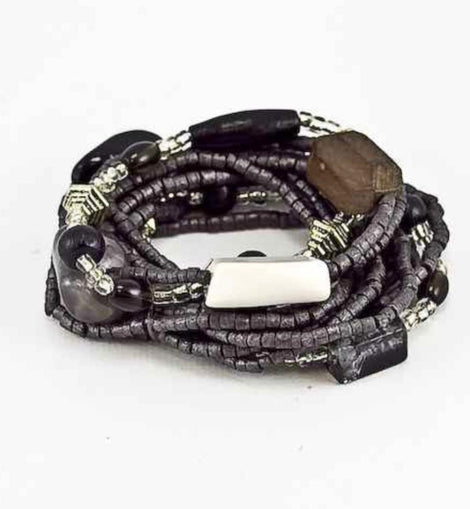 Beads & Wood bracelet set