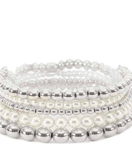 Pearl bracelets elastic