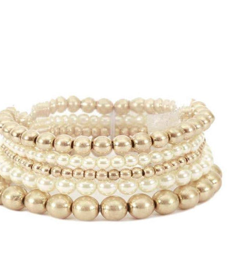 Pearl bracelets elastic