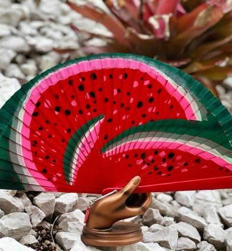 Watermelon Wood Hand fan