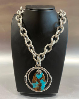 Earth Stone Zamac necklace