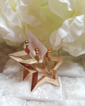 Chunky Star Hoops