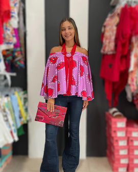 Sexy Lips Chic tunic Multiways by Lizet Miró
