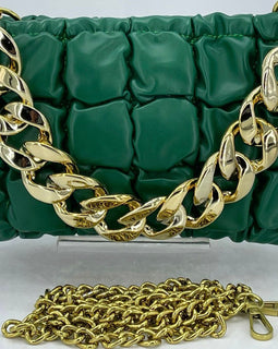 Quilted Chain Handbag & Crossbody