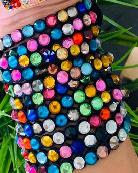 Multicolor spiral bracelet