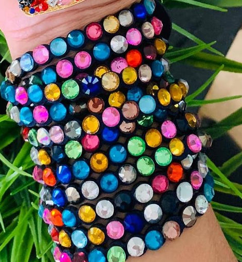 Multicolor spiral bracelet