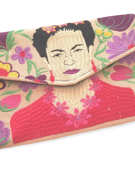 Frida Embroidery Clutch